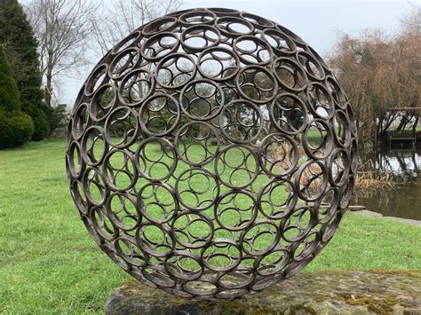 metal garden spheres uk